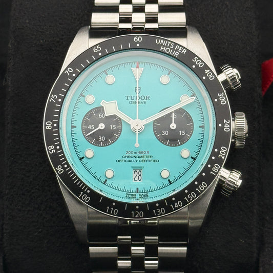 Tudor Black Bay Chrono / M79360N-0024 / türkis / Edelstahl / Full Set / 2025