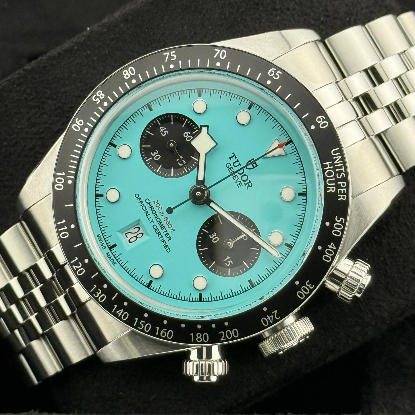 Tudor Black Bay Chrono / M79360N-0024 / türkis / Edelstahl / Full Set / 2025